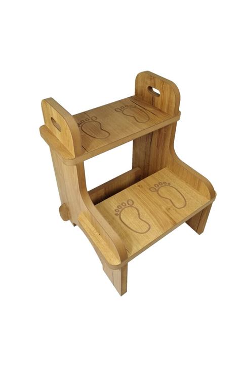 Hayal Hobi Ahşap Basamak Tabure Bebek Banyo & Wc Merdiveni (Demonte Ürün)