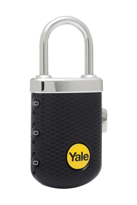 Yale Zarif Tip Şifreli Asma Kilit Siyah - Yp3/31/123/1k