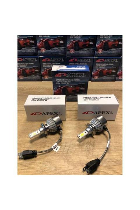 APEXİ Zenon H7 Led Xenon-şimşek Etkili-10800 Lm 6000k- Yüksek Aydınlatma Gücü
