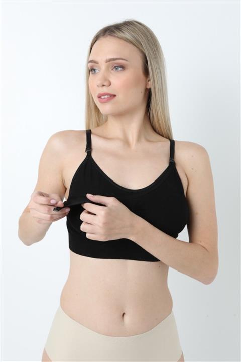Form Angel Dikişsiz Emzirme Sütyeni Siyah 7002