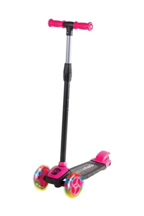 Furkan Toys Furkan Cool Wheels Led Işıklı 3 Tekerlekli Yükseklik Ayarlı Pembe Scooter