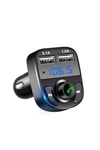 Cooltech Carx8 Araç Kiti Fm Transmitter Bluetooth 5.0 Micro Sd Usb Şarj Oto Müzik Çalar