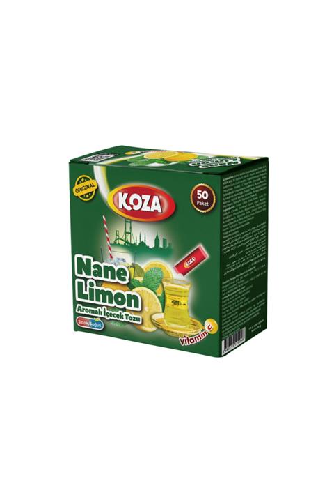 Koza Nane Limon Aromalı Tek Içimlik Içecek Tozu 50'li