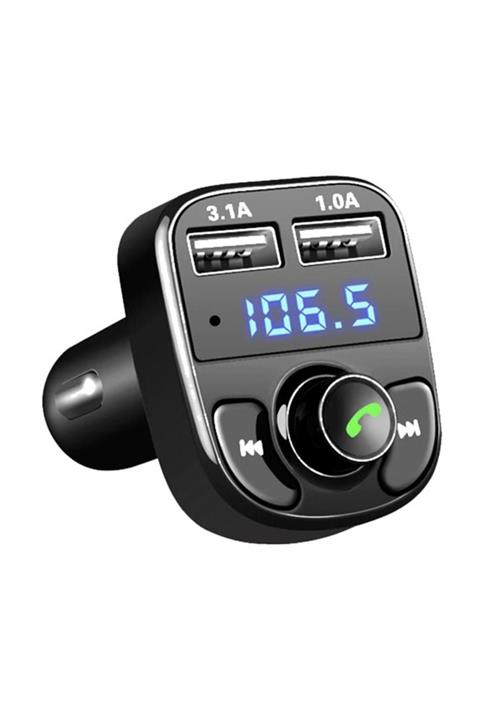 checkmate Carx8 Fm Transmitter Bluetooth Araç Kiti 4.0 Micro Sd Usb Şarj