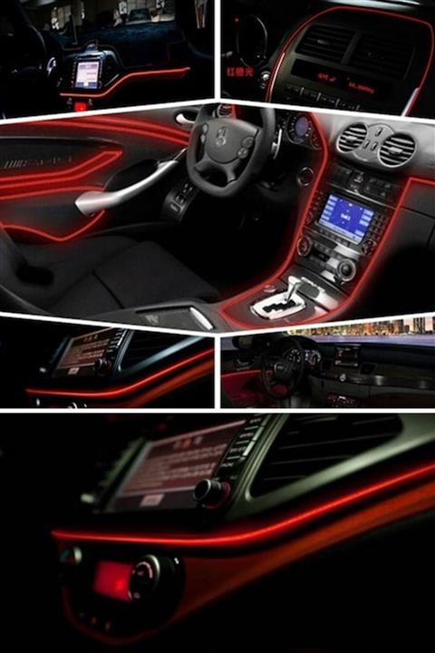 Z Tech Araç Içi Kırmızı Torpido Ledi - Ip Neon Led - 5 Metre