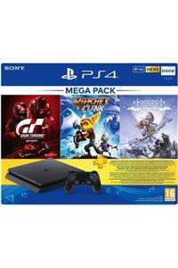 Sony Playstation 4 Slim Konsol Mega Pack 500gb +2 Ps4 Dualshock 4 V2 Yeni Nesil Kol