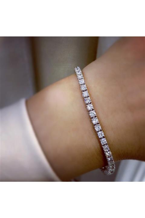 ydg elmastaki Kadın Pırlanta Su Yolu Bileklik