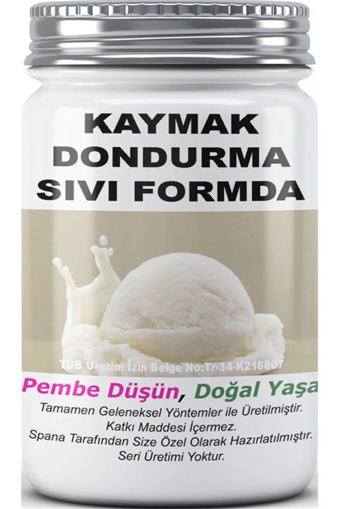 SPANA Kaymak Dondurma Sıvı Formda Ev Yapımı Katkısız 330gr