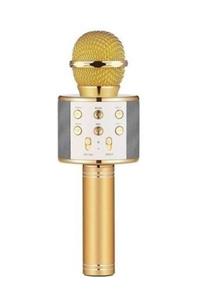 Wster Karaoke Mikrofon Dahili Hoparlörlü Usb Flash Destekli Ws-858 Gold