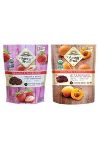 Sunny Fruit Organik Kuru Çilek (100gr) + Kuru Kayısı (250gr)