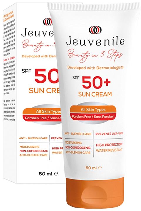 Jeuvenile Spf 50+ Leke Karşıtı Yüksek Koruma Güneş Bakım Kremi 50 Ml