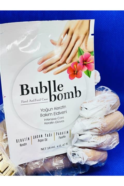 BUBBLEBOMB El Bakım Keratin Ve Buğday Yağı Bakım El Maskesi