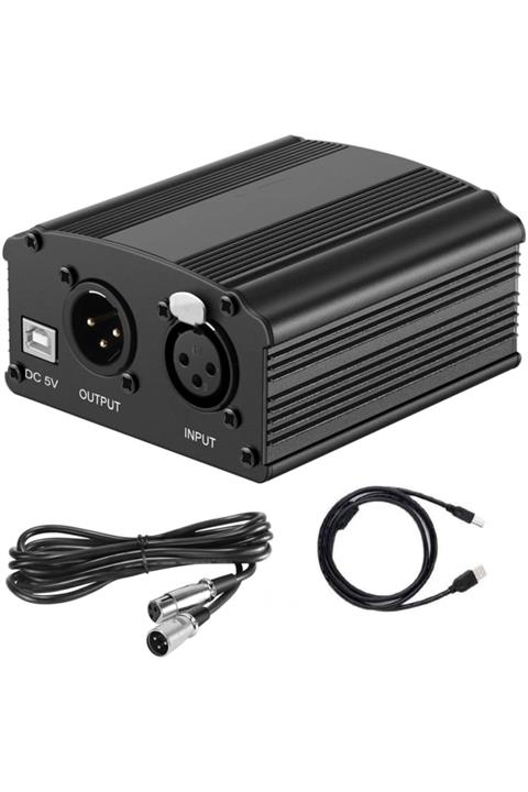 Reidan Phantom Ses Kartı Pro 48v Phantom Power Stüdyo Mikrofonları Ses Sistemlerine Bağlama Modülü