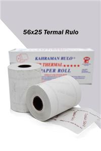 Kahraman 56x25 Pos Rulosu Termal Rulo Tse Belgeli Tam Metraj 25 Metre 4 Adet