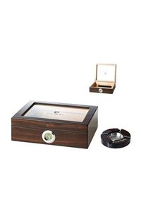 Pierre Cardin Humidor Puro Kutusu Küllük ve Makas Seti ht66