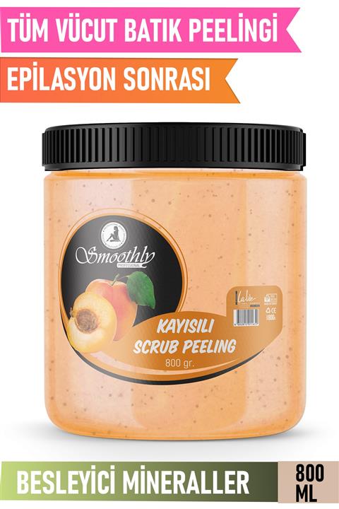 Smoothly Kayısı Aromalı Canlandırıcı & Yumuşatıcı El Ayak Ve Vücut Bakım Peelingi 800gr