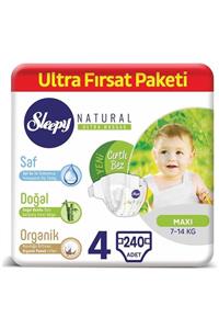 Sleepy Natural Bebek Bezi 4 Numara Maxi Ultra Fırsat Paketi 240 Adet