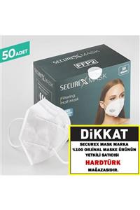 SECUREX MASK N95 Maske Nano Fiber Filitreli 50 Adet Türkiye'de Tek Nano Fiber Katmanlı Maske