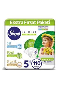 Sleepy Natural Bebek Bezi 5+ Numara Junior Plus 110 Adet