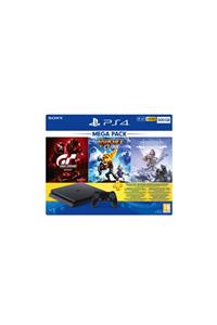 Sony Playstation 4 Slim Mega Pack + Horizon Ce + Gt Sport + Ratchet And Clank + 3 Aylık Psn Plus