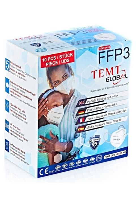 Temt Global Ffp3 Maske 25 Adet