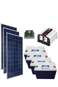 Lexron Güneş Enerjisi Hazır Solar Paket 1200 Watt Büyük Buzdolabı + Tv