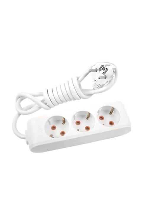 VİKO Multilet Kablolu Topraklı Üçlü Grup Priz Uzatma 5 Mt.