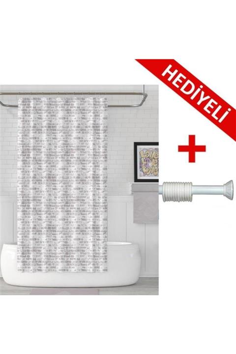 PRADO The Wall Banyo Perdesi + Askı Hediyeli 180x200