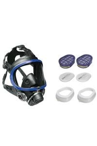 Dräger X-plore 5500 Epdm/pc Tam Yüz Maske+a1 Filtre+ffp1 Filtre+ped Kapağı