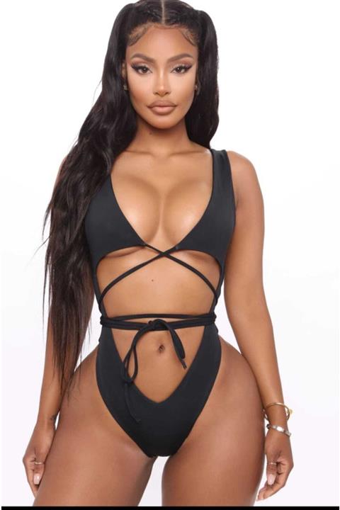 nuriçgiyim Siyah Mayokini