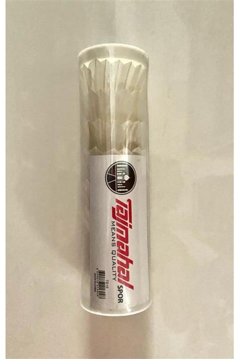 TAJMAHAL Badminton Topu Beyaz Kaz Tüyü 6 Lı Paket