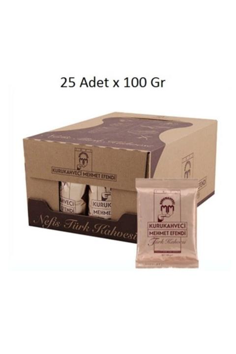 Mehmet Efendi Kuru Kahvecisi Türk Kahvesi 100grx25 Adet