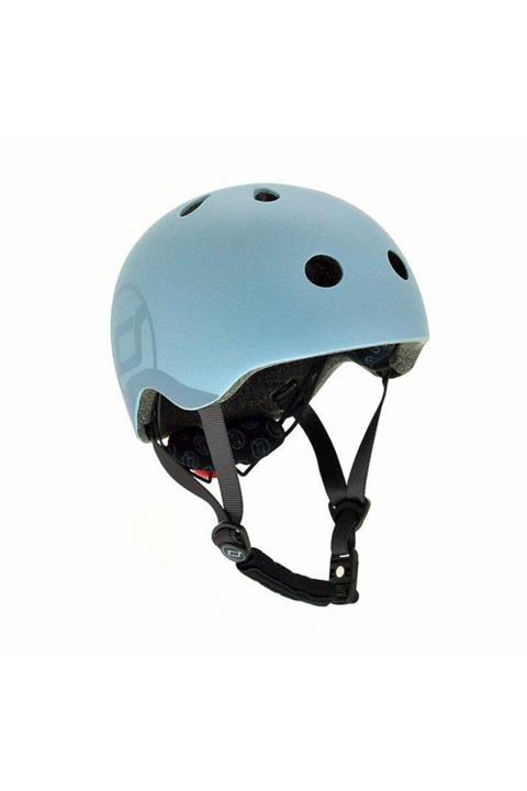 SCOOT AND RIDE Helmet Çocuk Kaskı S-M Petrol Mavisi 190605-96369