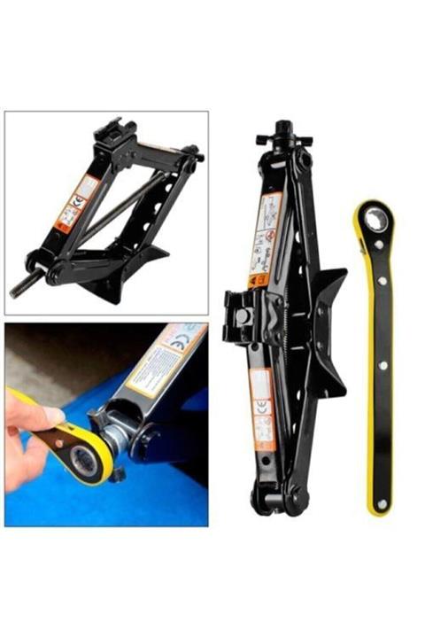Ars Araba Kaldırma Oto Krikosu 1,5 Ton Makas Cırcır Otomatik Krik Eldiven Hediyeli