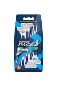 Dorco Pace 3 Pro Traş Bıçağı 4 Lü* 3 Paket Toplam 12 Adet