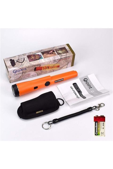 Alfa Gp Pointer Pinpointer Altın Metal Dedektörü Hazine Avcısı Taşıma Çantası ve Pil Hediye