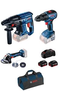 Bosch Promix Gbh 180-li Solo+ Gsr 18v-50li Solo+gws 180li+başlangıç Seti+ Çanta