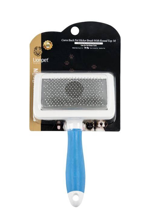 Lion Pet Mavi Medium Kedi Ve Köpek Tarak Boncuk Uçlu