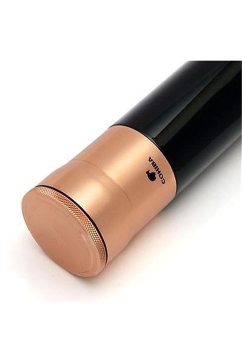 COHİBA Silindir Seyahat Puro Kutusu Siyah/rose Gold 5li