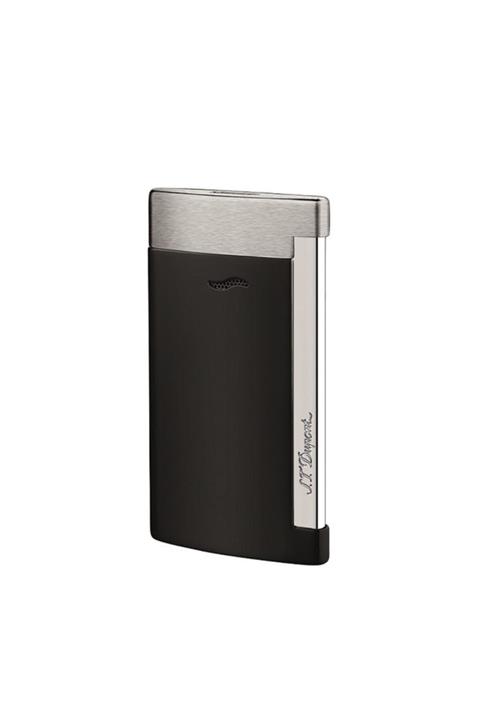 S.T. Dupont Puro Çakmak Slim 7 Mat Siyah Krom