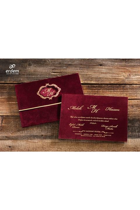 Erdem Nişan, Düğün, Nikah Davetiyesi 50541 ( 50 Adet )