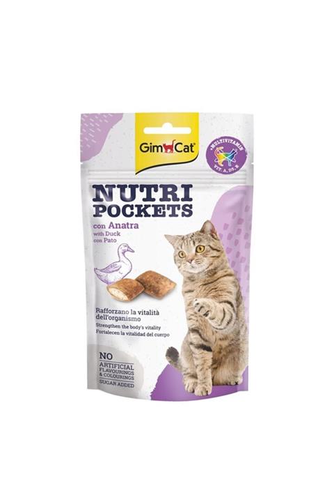 Gimcat Nutripockets Ördekli Kedi Ödülü 60gr