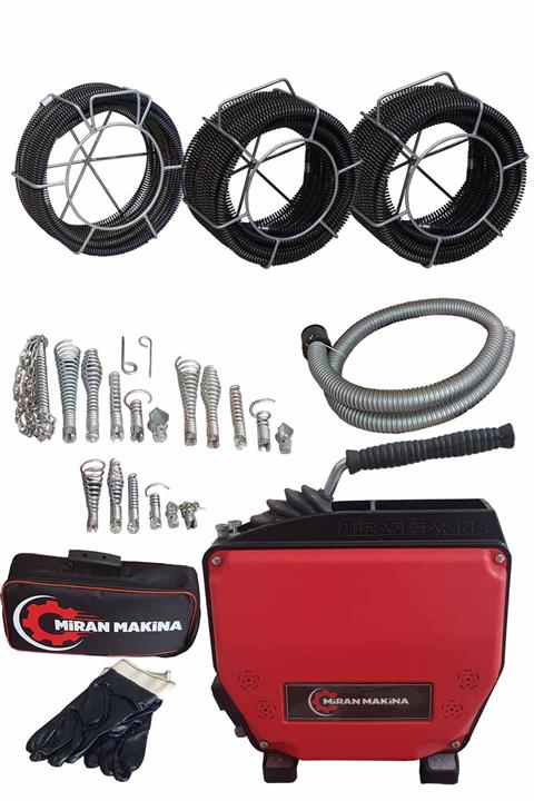 Seybomak Tıkalı Kanal Açma Makinesi 16-19-22 Mm Full Set (FATURALI)