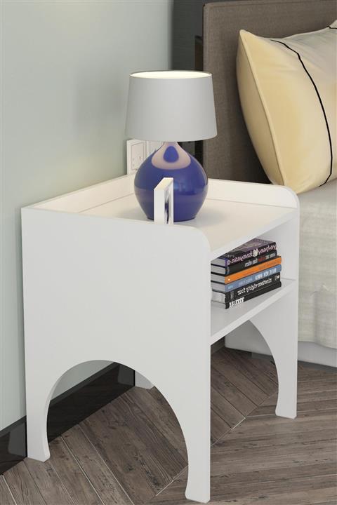 Pratico Beyaz Köprü Komodin