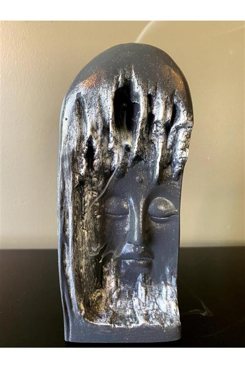 Talya Art Design Buddha Mistik Geri Akış Tütsülük Antrasit Siyah