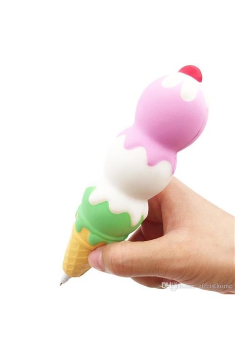 Brother Toys Squishy 3 Katlı Dondurma Sukuşi Oyuncak Kalem 21 Cm.