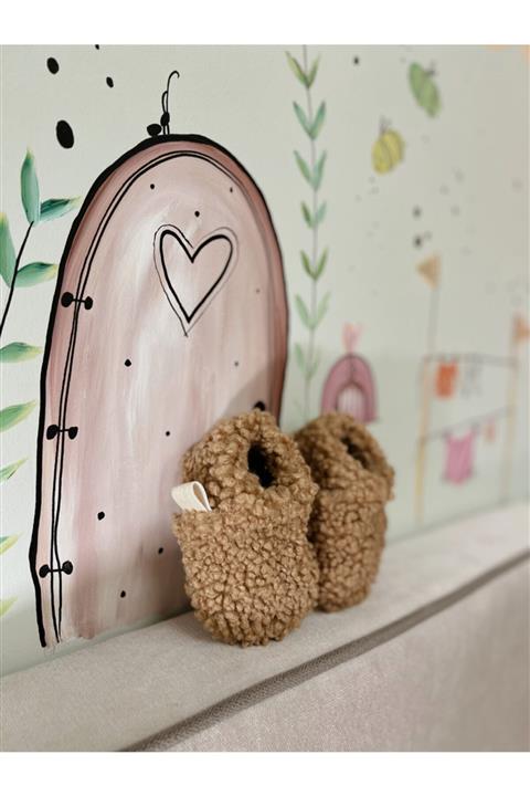 MİLADY Teddy Bebek Patik Latte