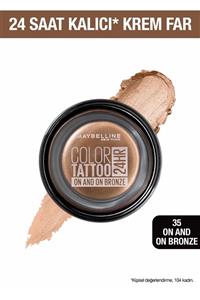 Maybelline New York Color Tattoo 24H Göz Farı - 35 On And On Bronze - Bronz