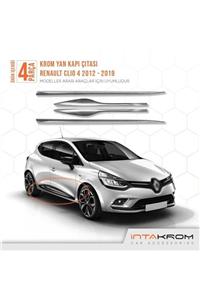 İntachrom Renault Clio 4 Krom Yan Kapı Çıtası 4 Parça 2012-2019 - Hb-sw