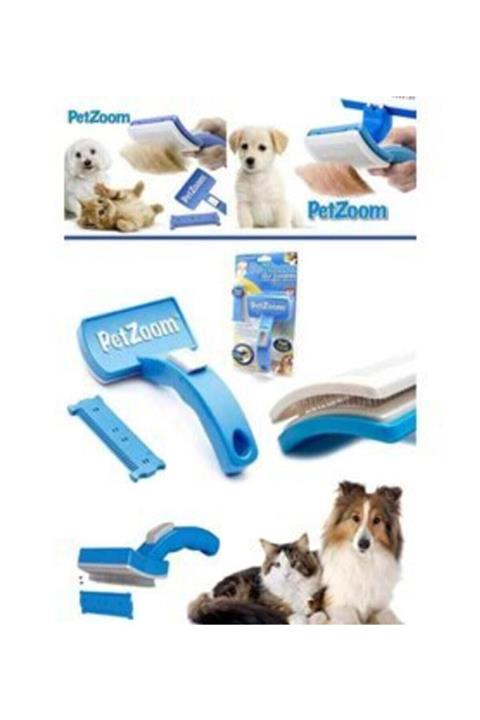 Pet Zoom Evcil Hayvan Kedi & Köpek Tarak Ve Kıtık Açma & Tüy Kesme Jiletli Tarak (orjinal Paketinde)